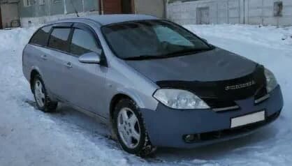 Дефлекторы окон (ветровики) Nissan Primera Wagon (P12) 2001-2008 (Ниссан Премьера) Кобра Тюнинг